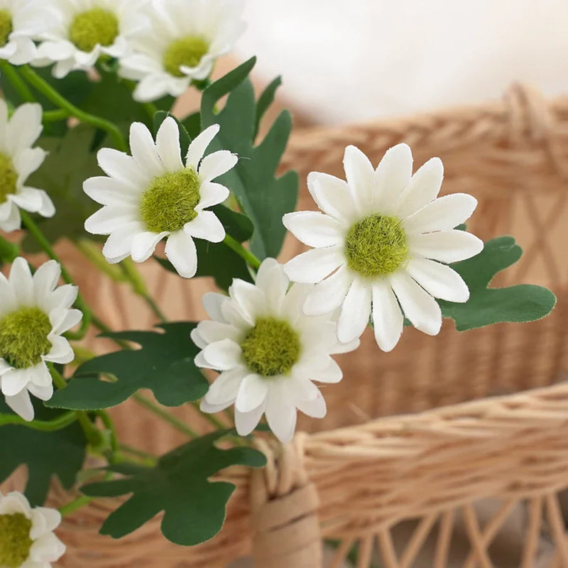 Afralia™ Silk Daisy Artificial Flowers DIY Home Garden Party Wedding Decoration Craft