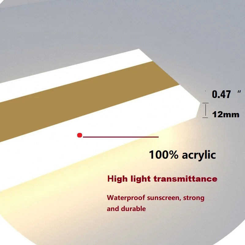 Afralia™ Waterproof LED Wall Lamp for Outdoor Areas, Corridors, and Balconies - Gold, IP65, 110V/220V