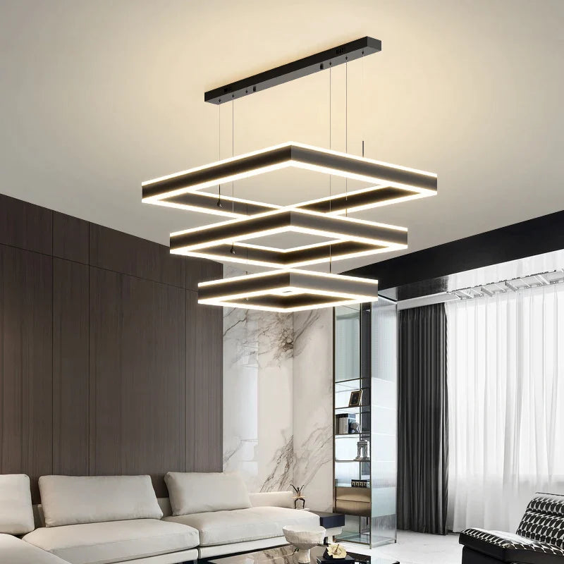 Afralia™ Large Chandelier: Nordic Loft Staircase Pendant Light