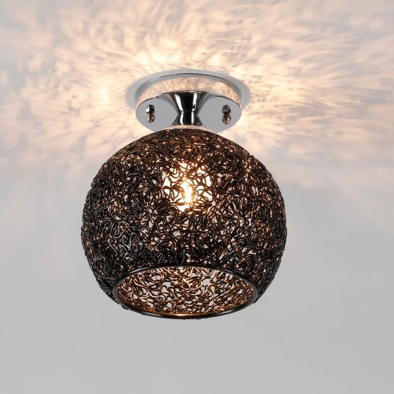 Afralia™ Glass Ball LED Ceiling Lights for Home Decor and Minimalist Living Rooms
