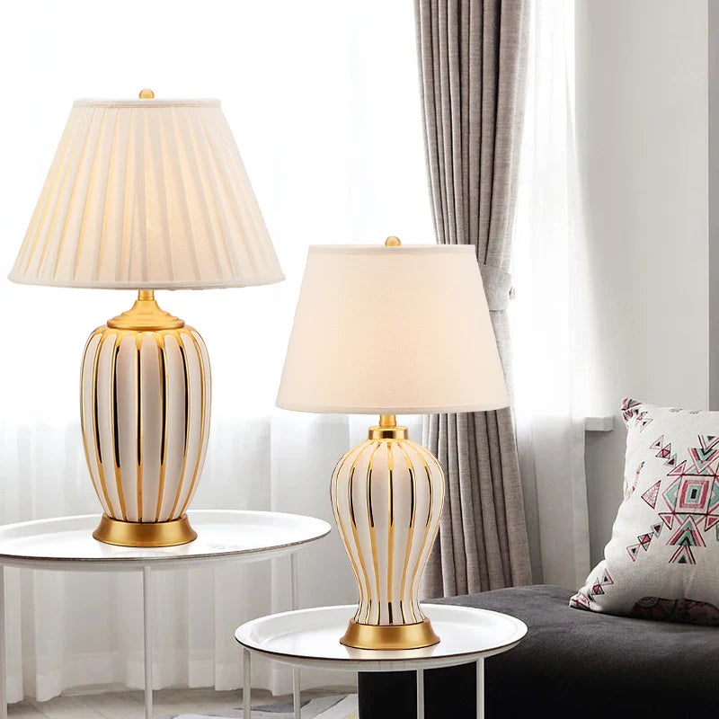 Afralia™ Ceramic Table Lamp: Post Modern American Style for Bedroom & Living Room