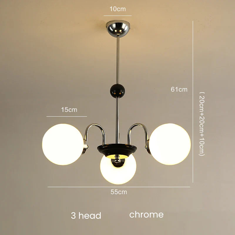 Afralia™ Glass Ball Chandelier: Luxury Nordic Living Room Lighting in Gold/Chrome