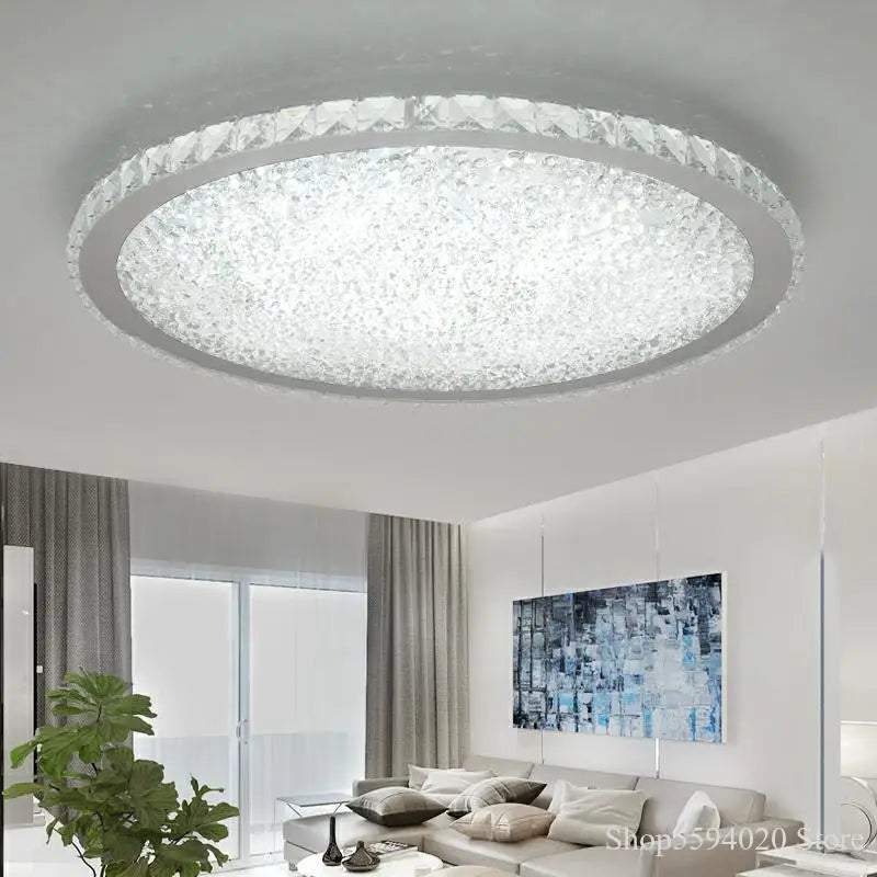 Afralia™ Crystal Luxury LED Ceiling Light for Modern Home Decor