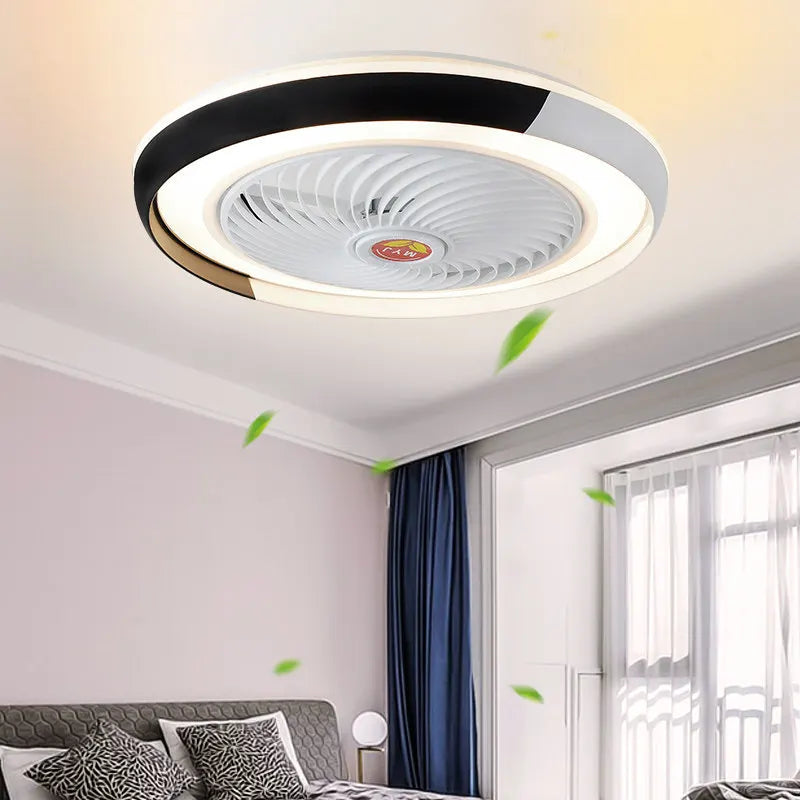 Afralia™ Smart Ceiling Fan Light Remote Control 50cm Modern Bedroom Decor