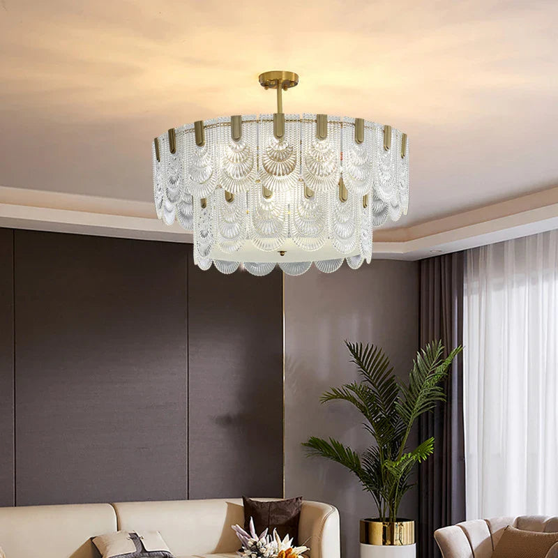 Afralia™ Luxe Palace Ceiling Chandelier - Elegant LED Lighting for Home and Hotel