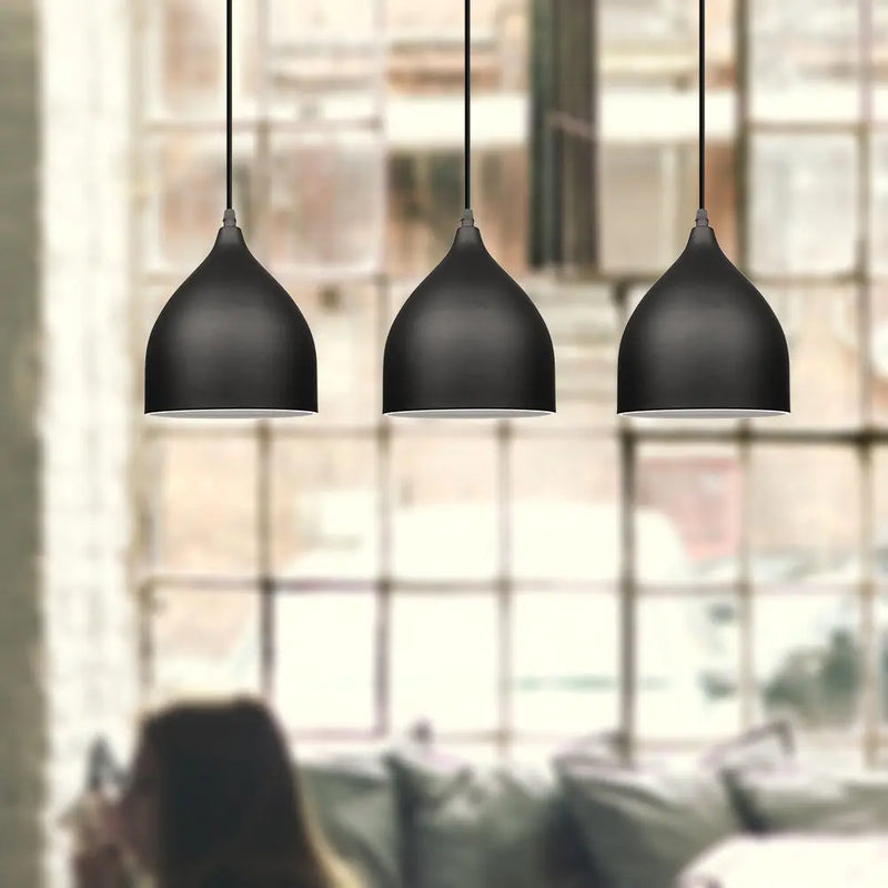 Afralia™ Aluminum LED Pendant Light for Kitchen Bedroom Living Room - Modern Nordic Design