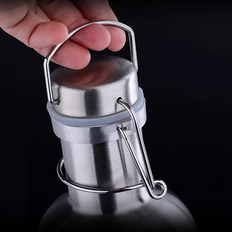 Afralia™ Stainless Steel Beer Growler Swing Top Outdoor Homebrew Cerveja