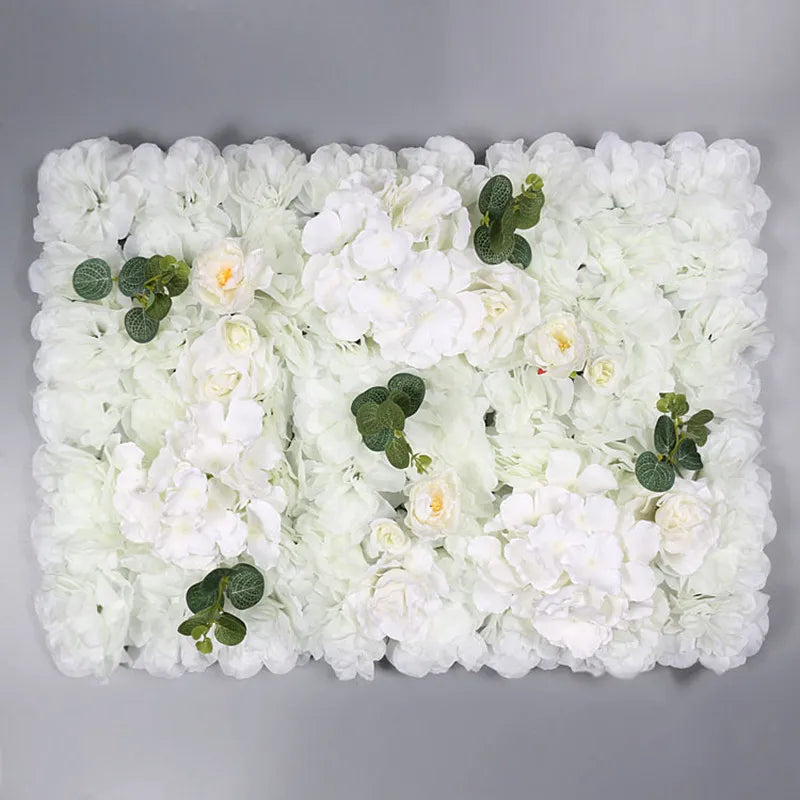 Afralia™ Rose Silk Simulation Flower Wall Background for Wedding Party and Christmas Decor