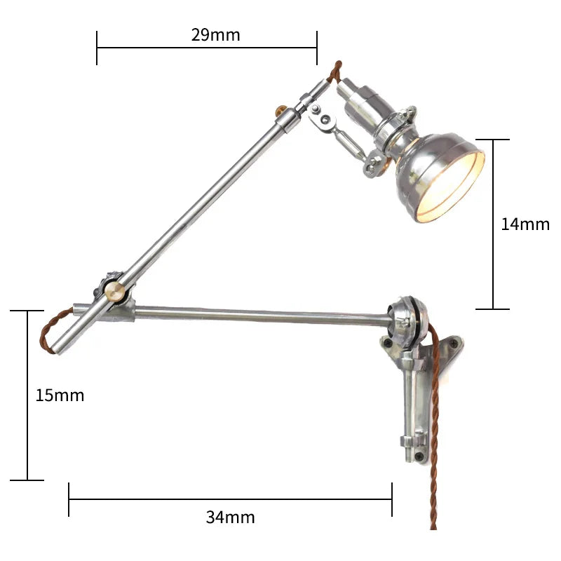 Afralia™ Industrial Retro Wall Lamp Cast Aluminum Medieval Sconces for Home, Office, Cafe