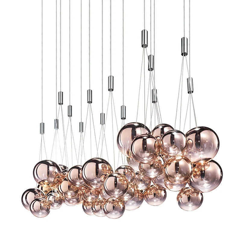 Afralia™ Bubble Glass Pendant Light: Stylish Nordic Home Decor Lighting