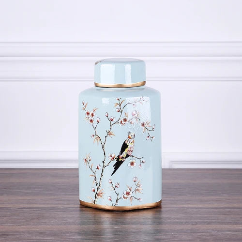 Afralia™ Country Ceramic Vase: Floral Home Decor Jar for Living Room & Dining Table