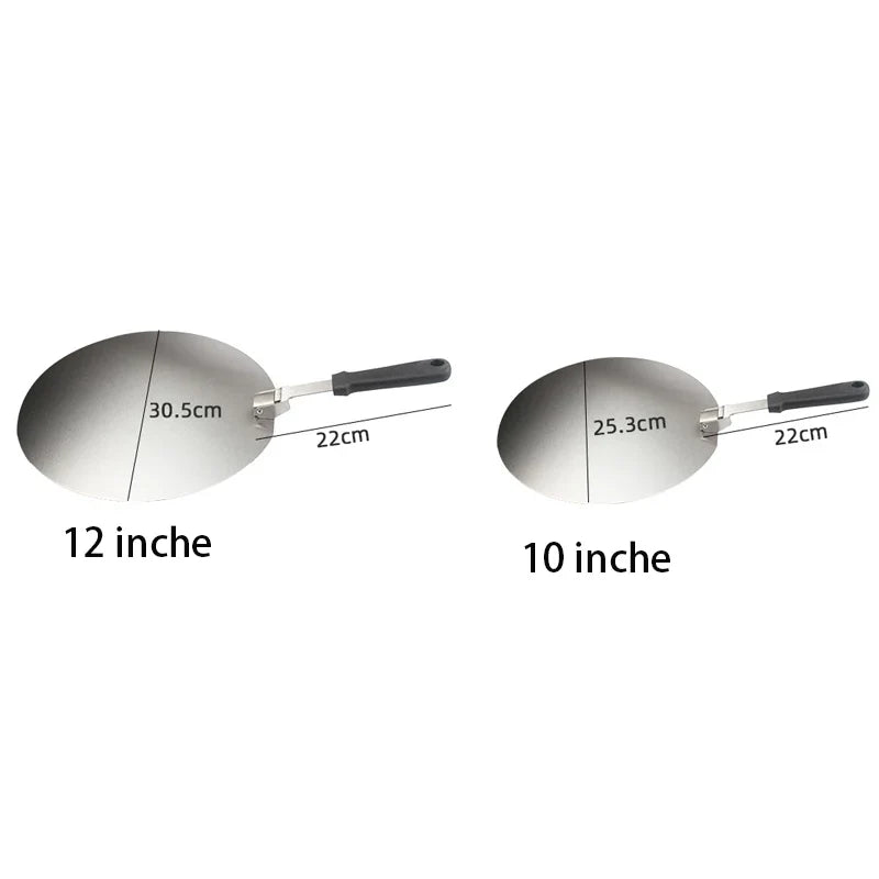 Afralia™ Stainless Steel Pizza Shovel Collapsible Pizza Peel Baking Tool