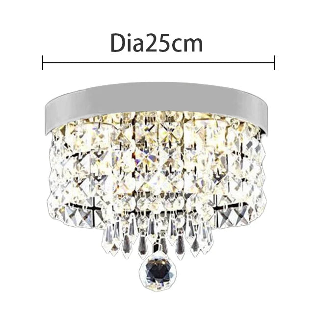 Afralia™ Crystal Chandelier Ceiling Lamp - Entrance Kitchen Chandeliers Fixtures Home Decor
