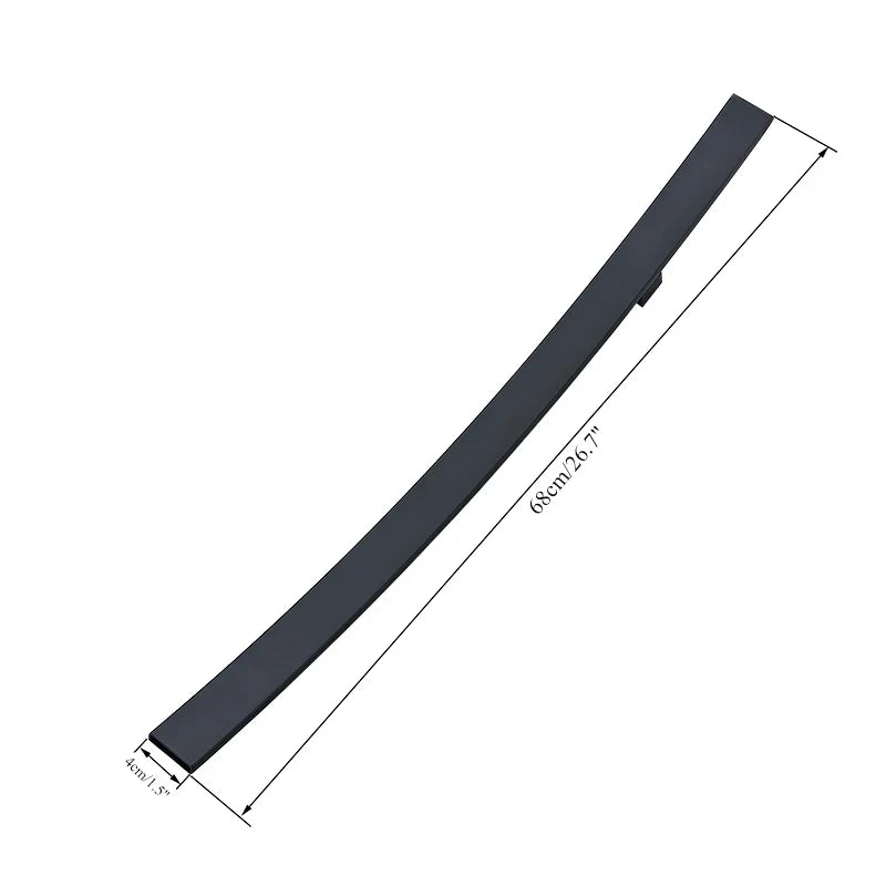 Afralia™ Matte Black Waterfall Basin Faucet with 70cm Long Spout, Single Lever Mixer Tap