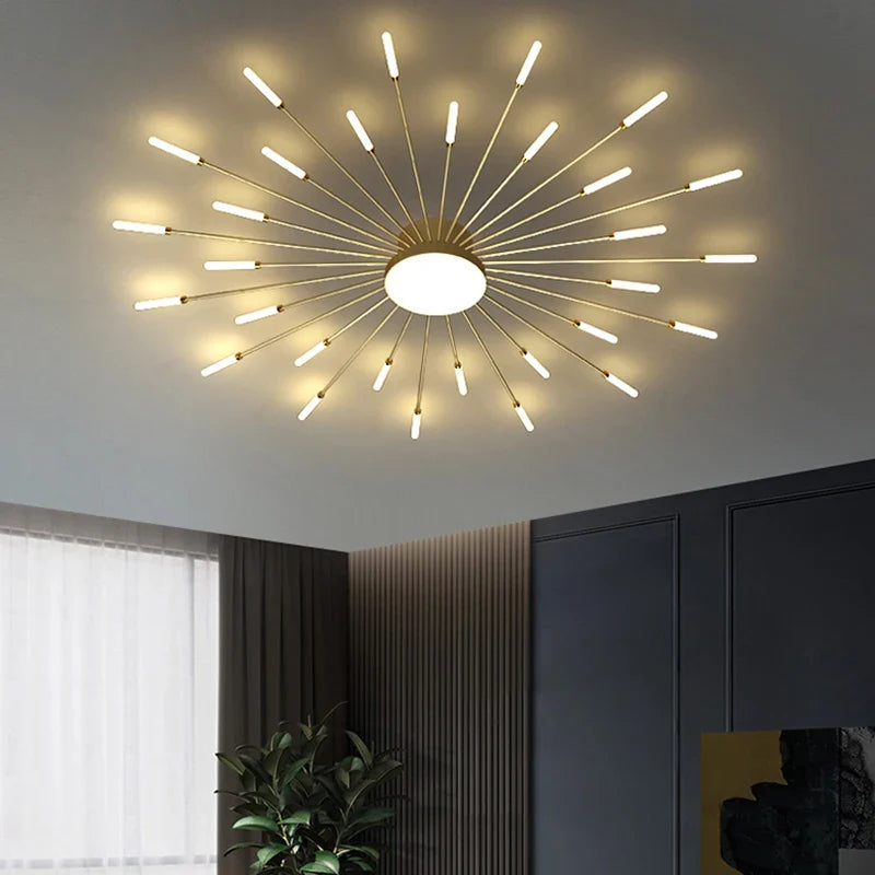 Afralia™ LED Acrylic Ceiling Light Fixture for Bedroom Hall Living Room Kids, Modern Luster