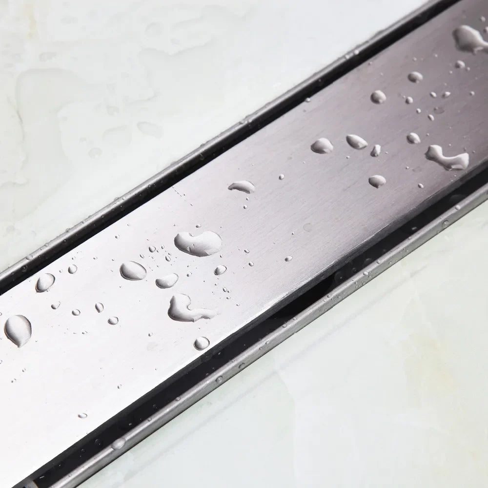 Afralia™ Stainless Steel Nickel Brushed Bathroom Invisible Shower Floor Drain