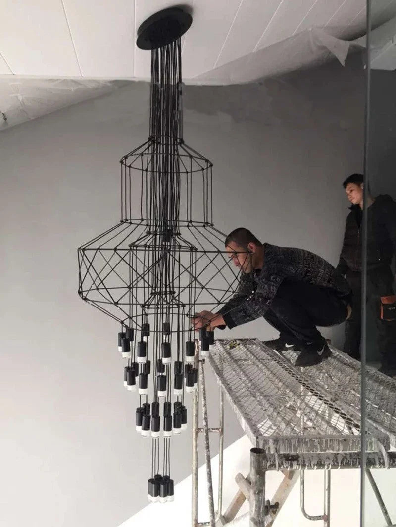 Afralia™ Designer Nordic Ceiling Chandelier for Home Decor and Living Room Lighting