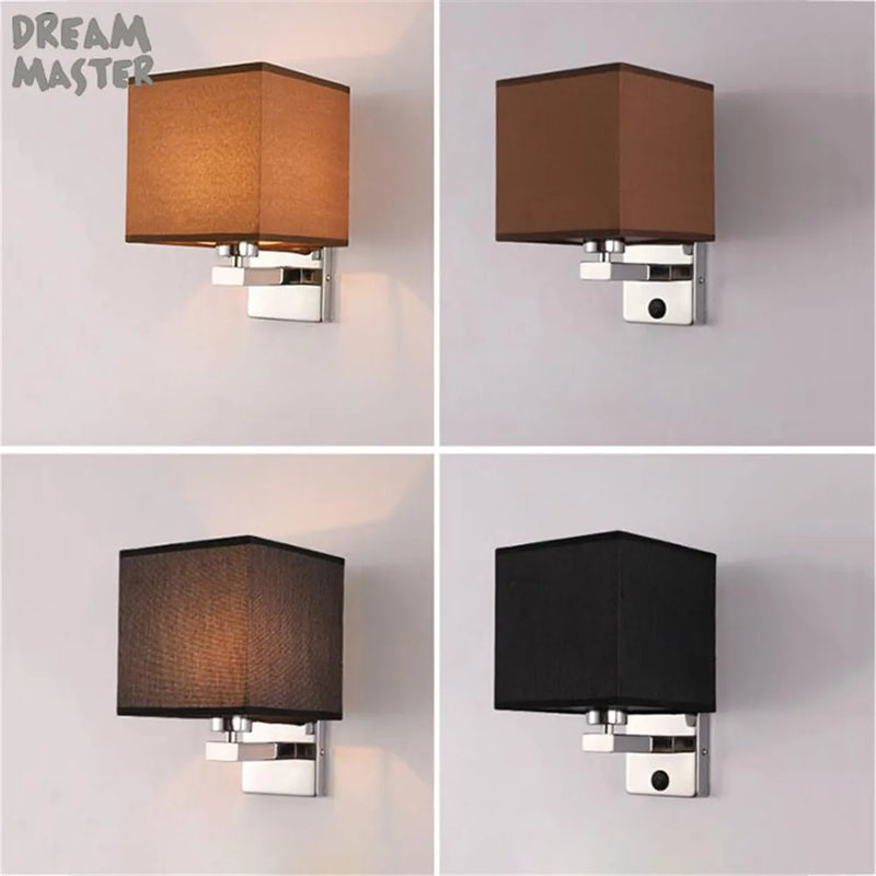 Afralia™ Modern Flax Wall Sconces with Linen Shade for Hotel Bedside & Restaurant