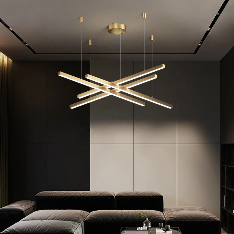 Afralia™ Nordic Pendant Light for Dining Room Bar Office - Modern Long Hanging Fixture