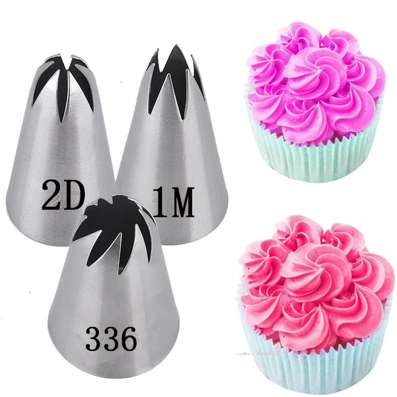 Afralia™ Rose Pastry Nozzles | Cake Decorating Tools | Icing Piping Nozzle