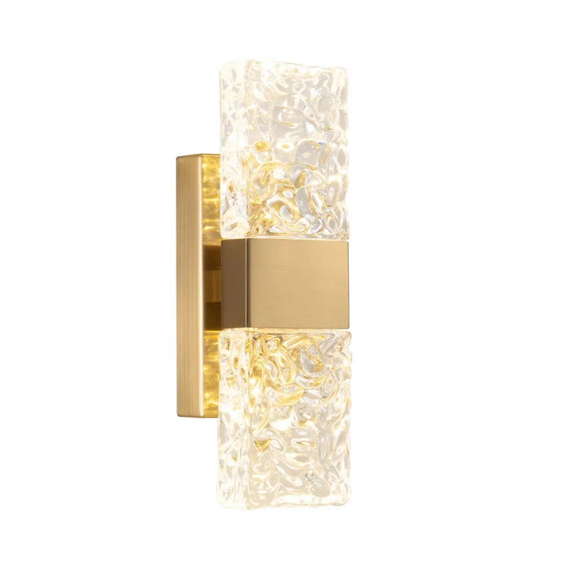 Afralia™ Crystal Wall Lamp for Modern Light Luxury Living Room and Bedside Wall Décor.