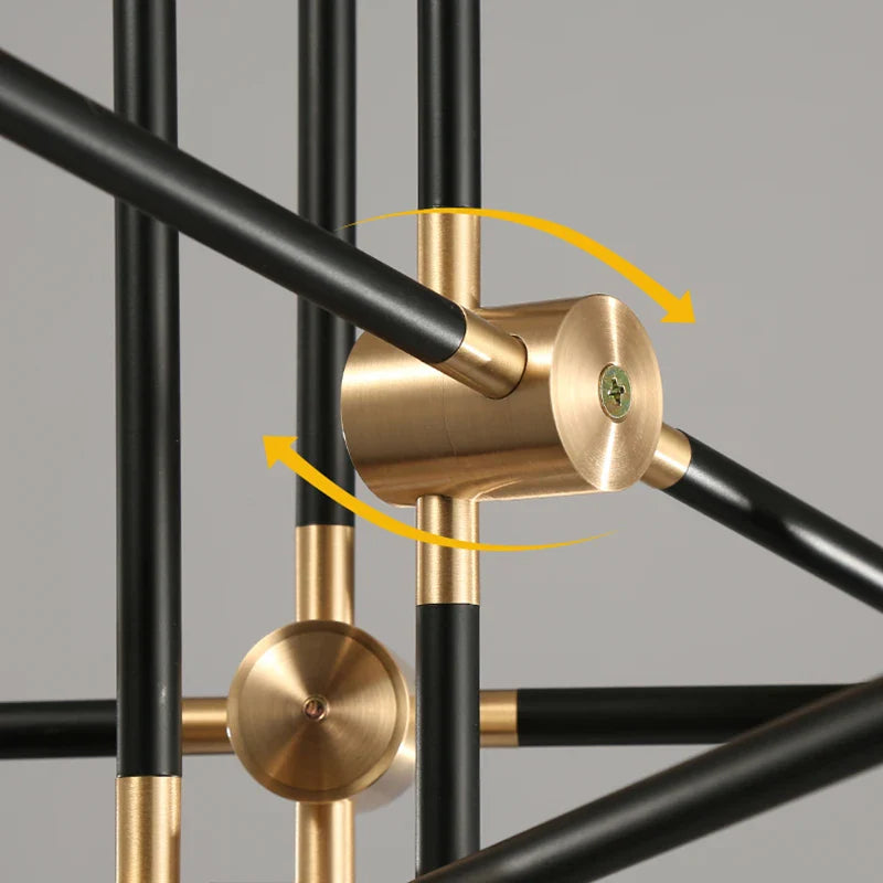 Afralia™ Geometric Glass Ball Chandelier: Post-modern LED Pendant Lights for Stylish Decor