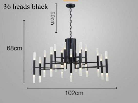 Afralia™ Modern Tube G4 Chandelier Pendant Light Fixture for Artistic Room Decor