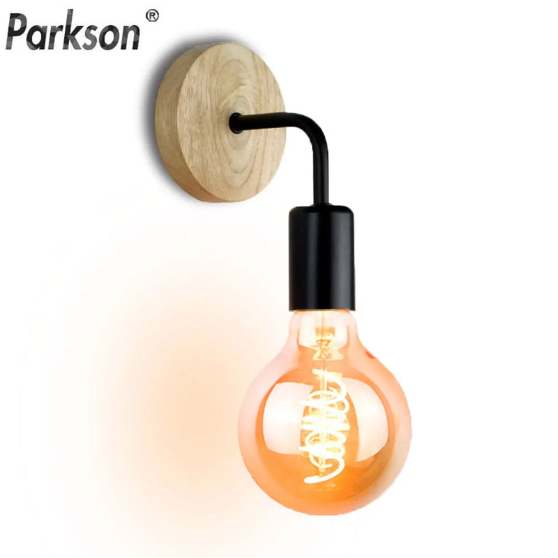 Afralia™ Vintage Industrial Wall Lamp Dimmable E27 Light Bulb Wall Light