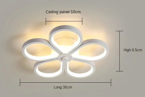 Afralia™ Acrylic Flower Twisted LED Chandelier Ceiling Lamp for Living Room, Hotel Decor