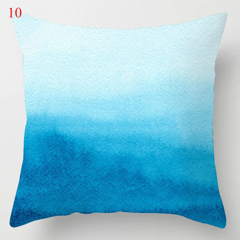 Afralia™ Blue Geometric Marble Stripe Line Pillowcases for Car Sofa Decor