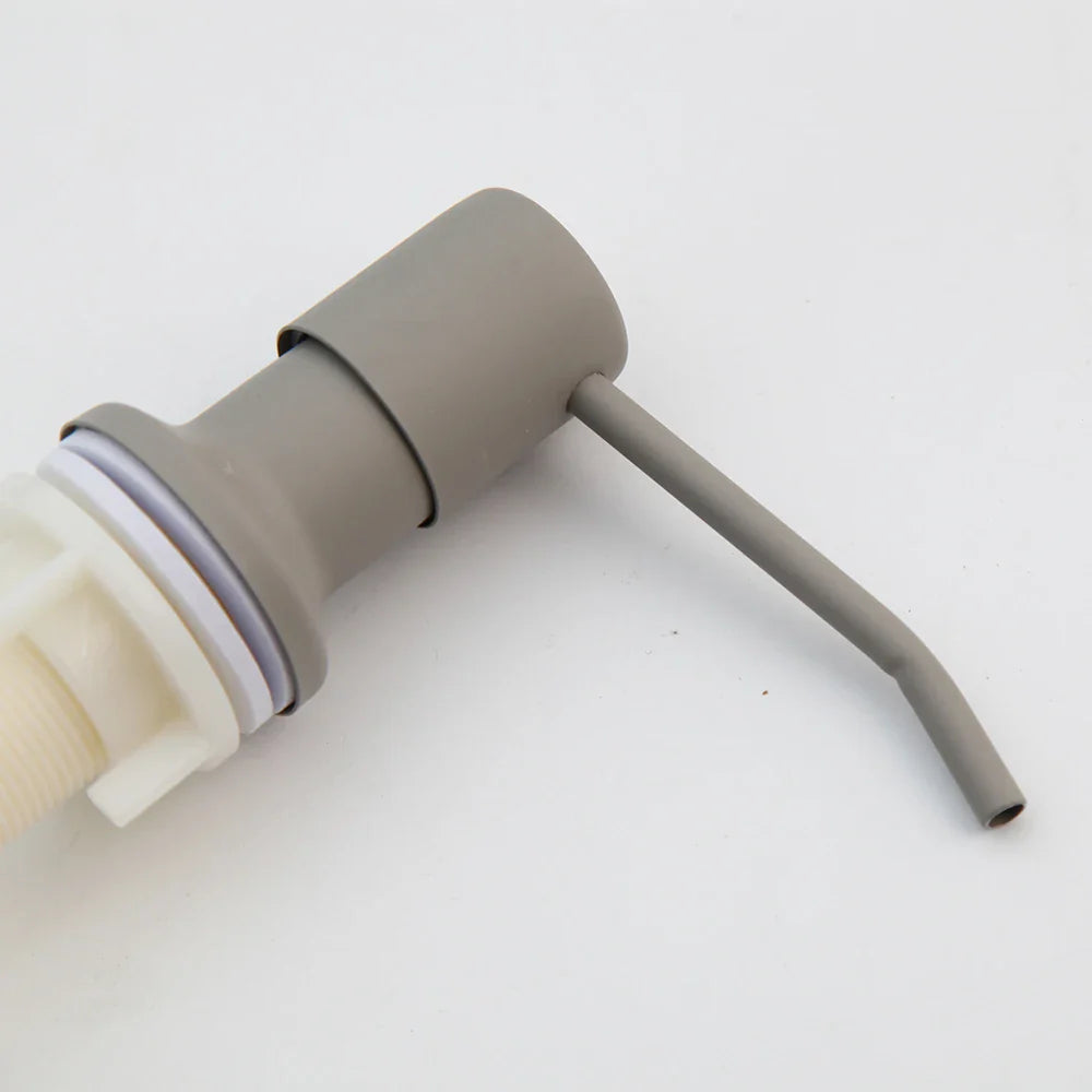 Afralia™ Grey/Rose Gold ABS Soap Dispenser for Kitchen Bathroom Sink, 6 Colors Liquid Soap