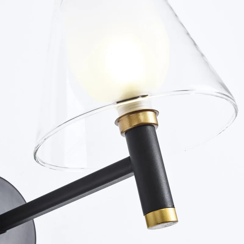 Afralia™ Nordic Glass Wall LED Sconce for Living Room Bedroom Bathroom Decor