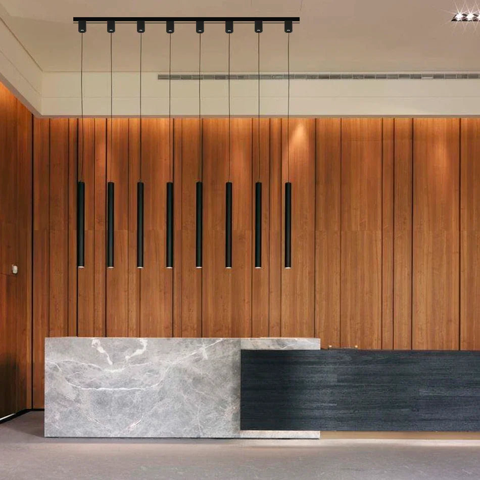 Afralia™ Aluminum LED Ceiling Rail Track Spotlights for Kitchen, Dining, Shop & Bar