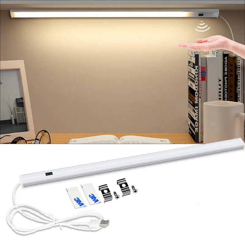 Afralia™ LED Cabinet Light with Motion Sensor - USB Plug, Kitchen Bedroom Closet Night Lamp