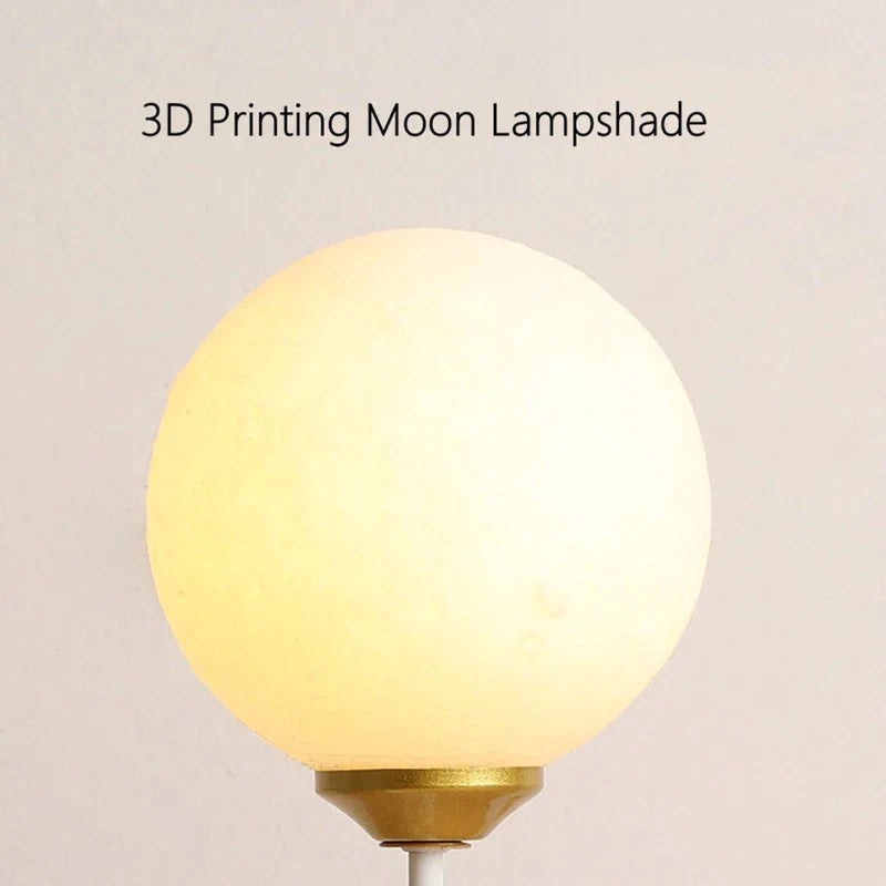 Afralia™ Bear Moon Lamp with G9 Bulb for Children's Bedroom