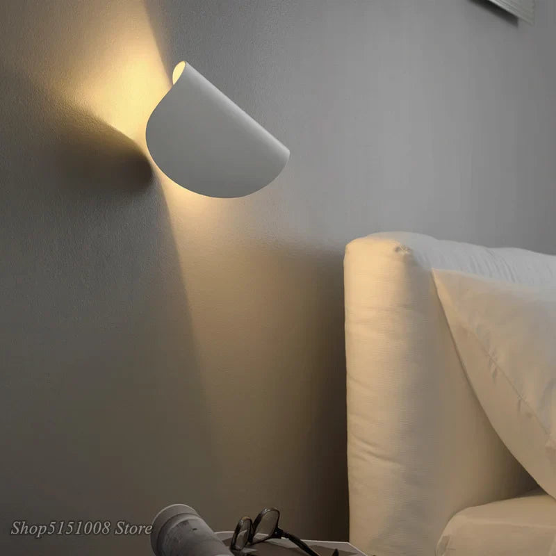 Afralia™ Rotating LED Wall Lamp: Modern Nordic Style for Bedroom, Living Room Decor