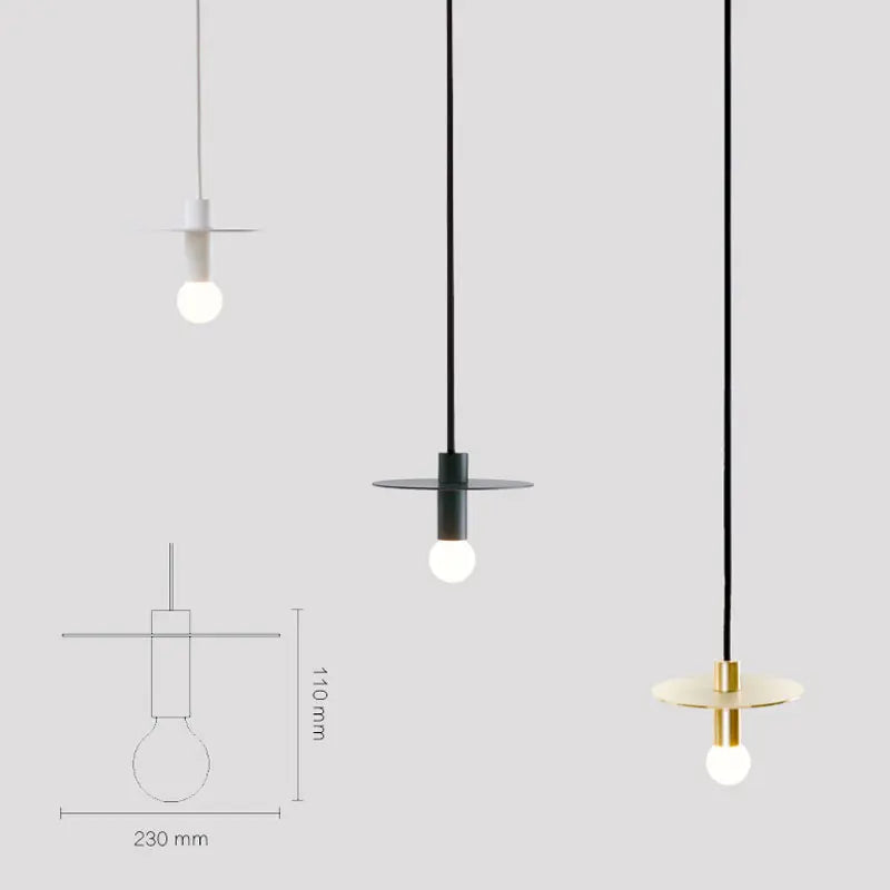 Afralia™ Iron Pendant Light: Nordic LED E27 Hanging Lamp for Home Decor