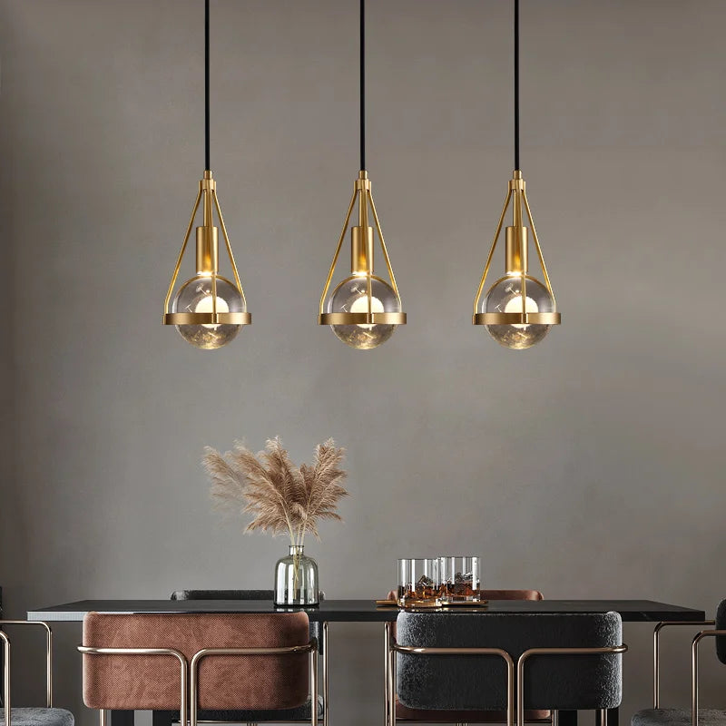 Afralia™ Crystal Ball Pendant Lights - Nordic Modern Design for Home Lighting