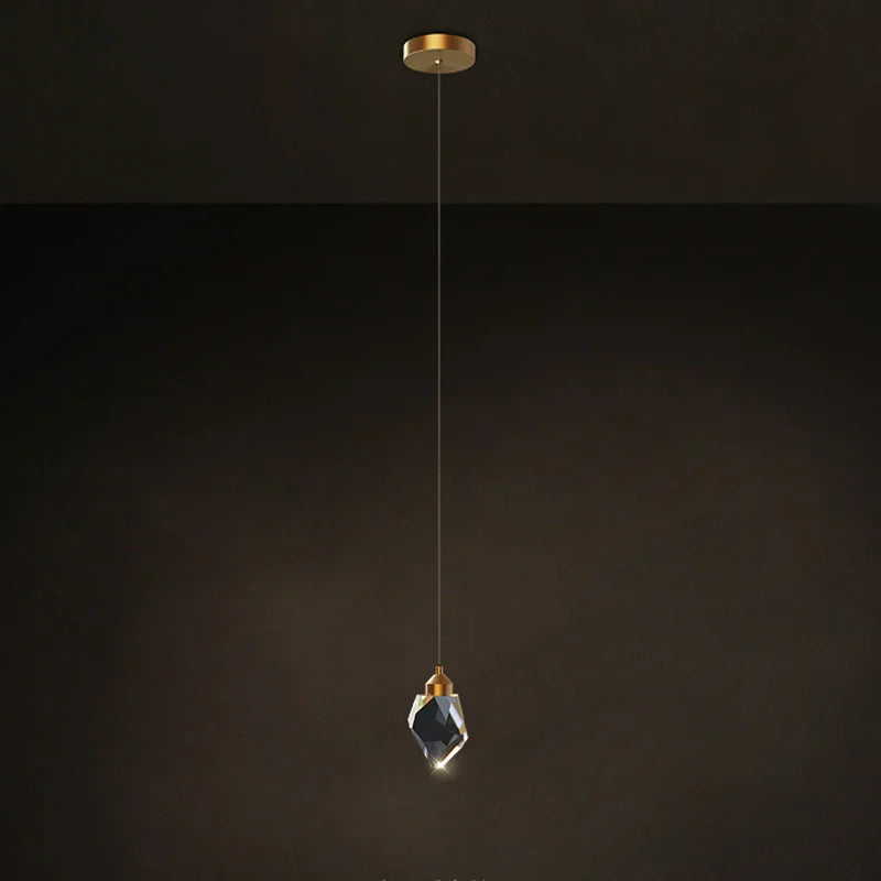 Afralia™ Crystal Stone Copper Chandelier - LED Postmodern 2025 Lighting for Staircase