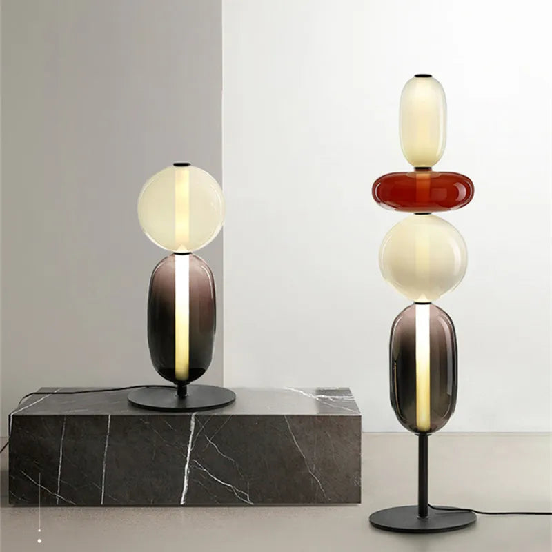 Afralia™ Stained Glass Floor Lamp | Luxury Minimalist Design | Perfect for Bedroom, Living Room