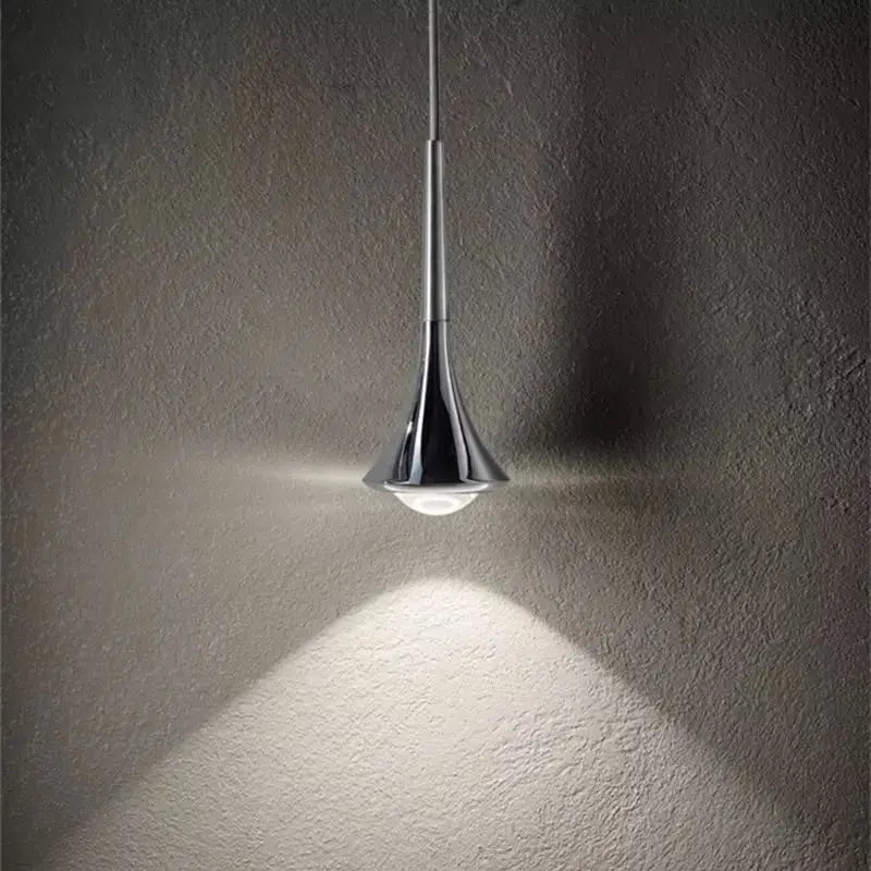 Afralia™ Rain Chrome Pendant Light for Dining Room Minimalism Decor Kitchen Loft
