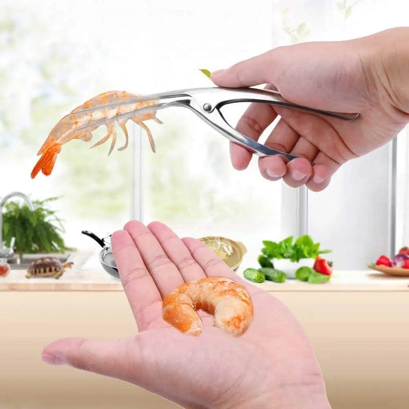 Afralia™ Stainless Steel Shrimp Peeler Deveiner Tool Kitchen Seafood Cleaner