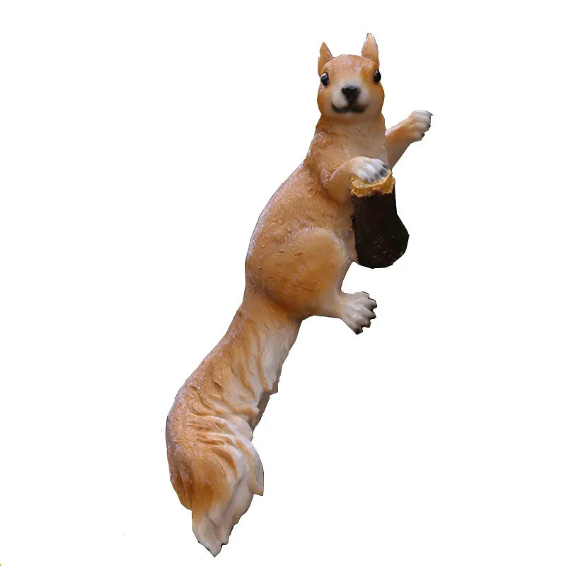 Afralia™ Resin Squirrel Garden Decoration - Simulated Animal Ornaments
