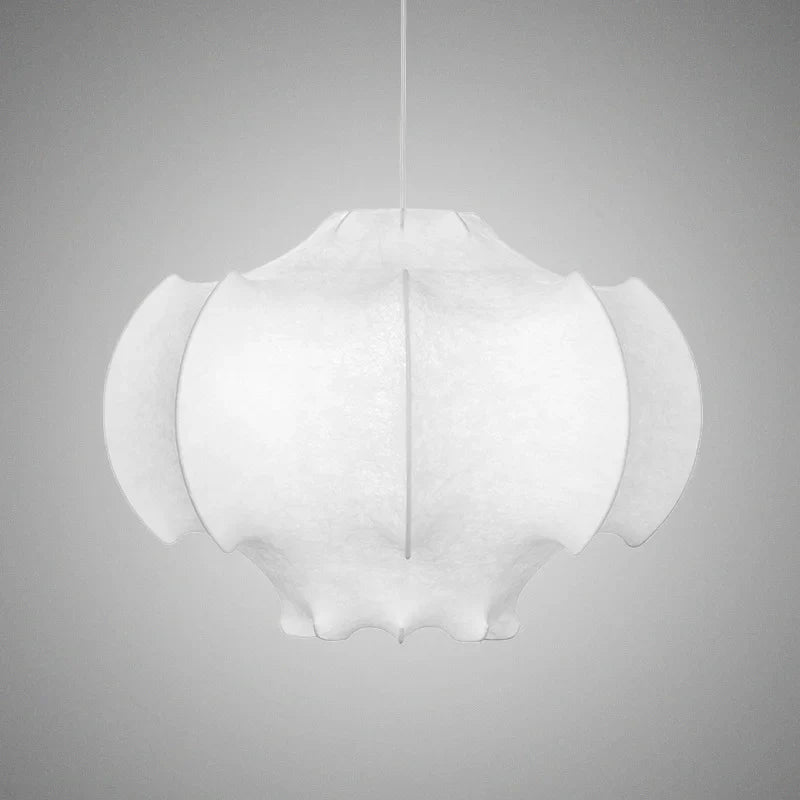 Afralia™ Viscontea White Fabric Chandelier for Elegant Living Spaces
