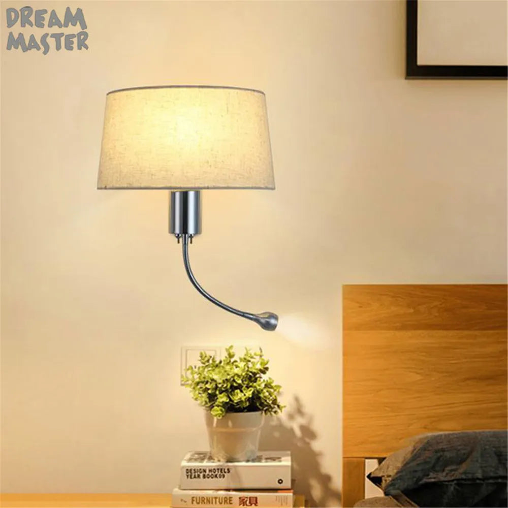 Afralia™ LED Industrial Gooseneck Wall Sconce for Bedroom Reading and Hotel