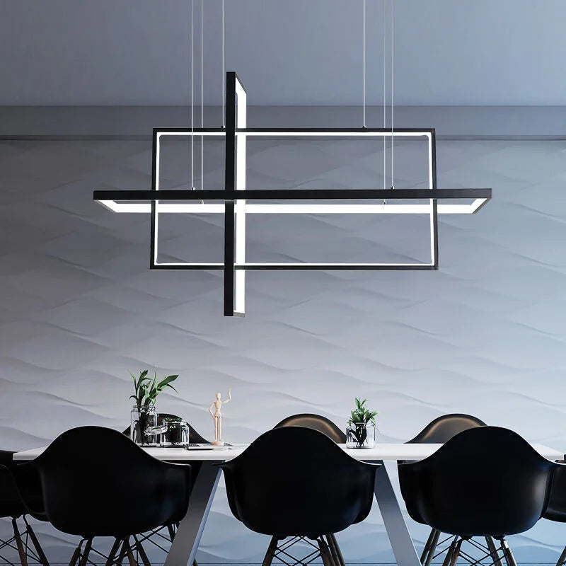 Afralia™ Geometric Aluminum Pendant Lights for Living Bedroom Restaurant Dining Kitchen Home Décor