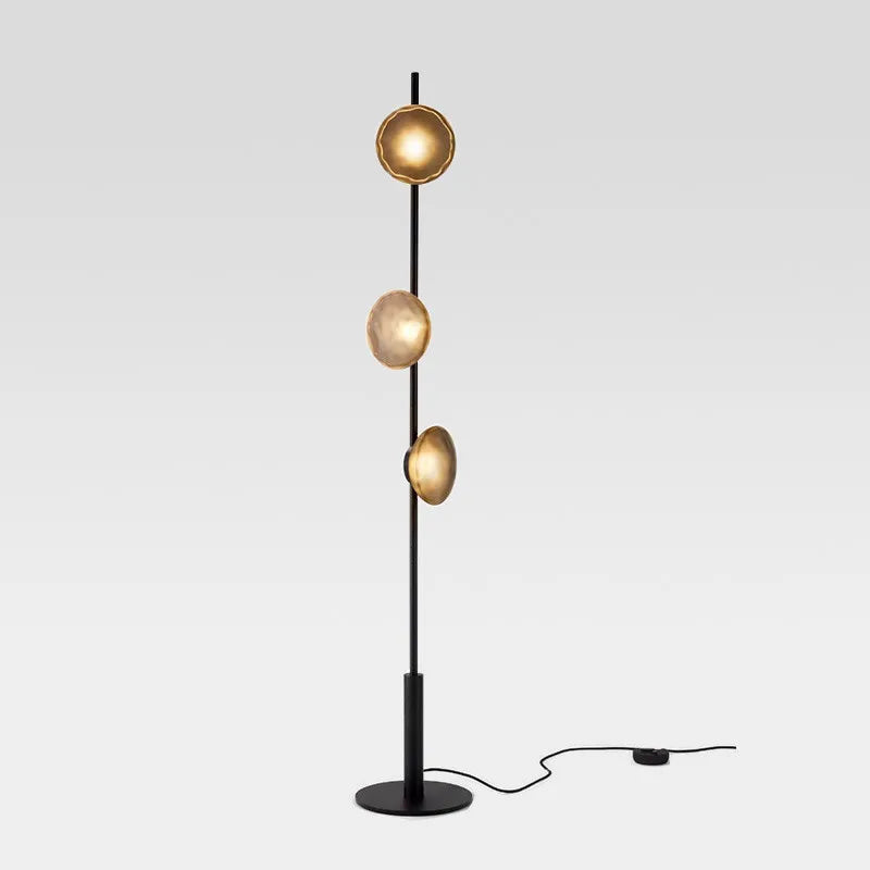 Ceto Glass Floor Lamp by Afralia™ - Vertical Nordic Design for Luxury Living Room
