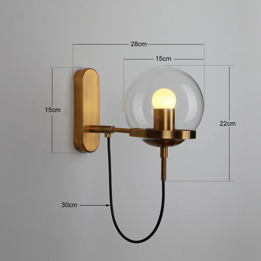 Afralia™ Loft LED Wall Light Modern Home Lighting E27 110-220V Bedroom Indoor Decor