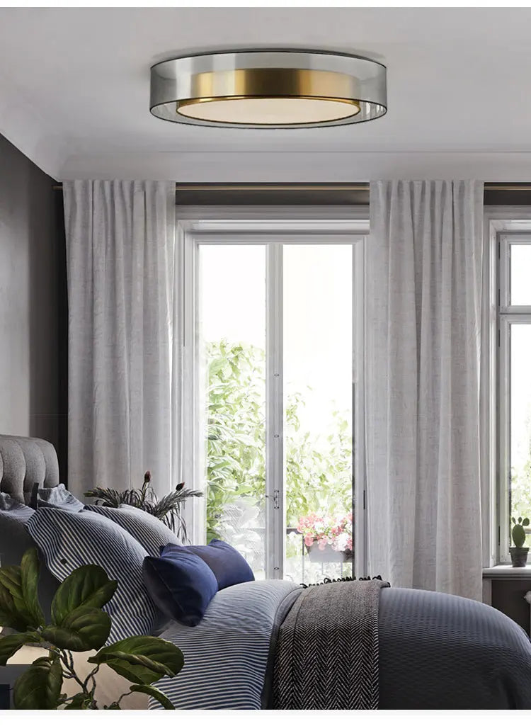 Afralia™ Copper Pendant Light: Nordic Minimalistic Luxury for Master Bedroom