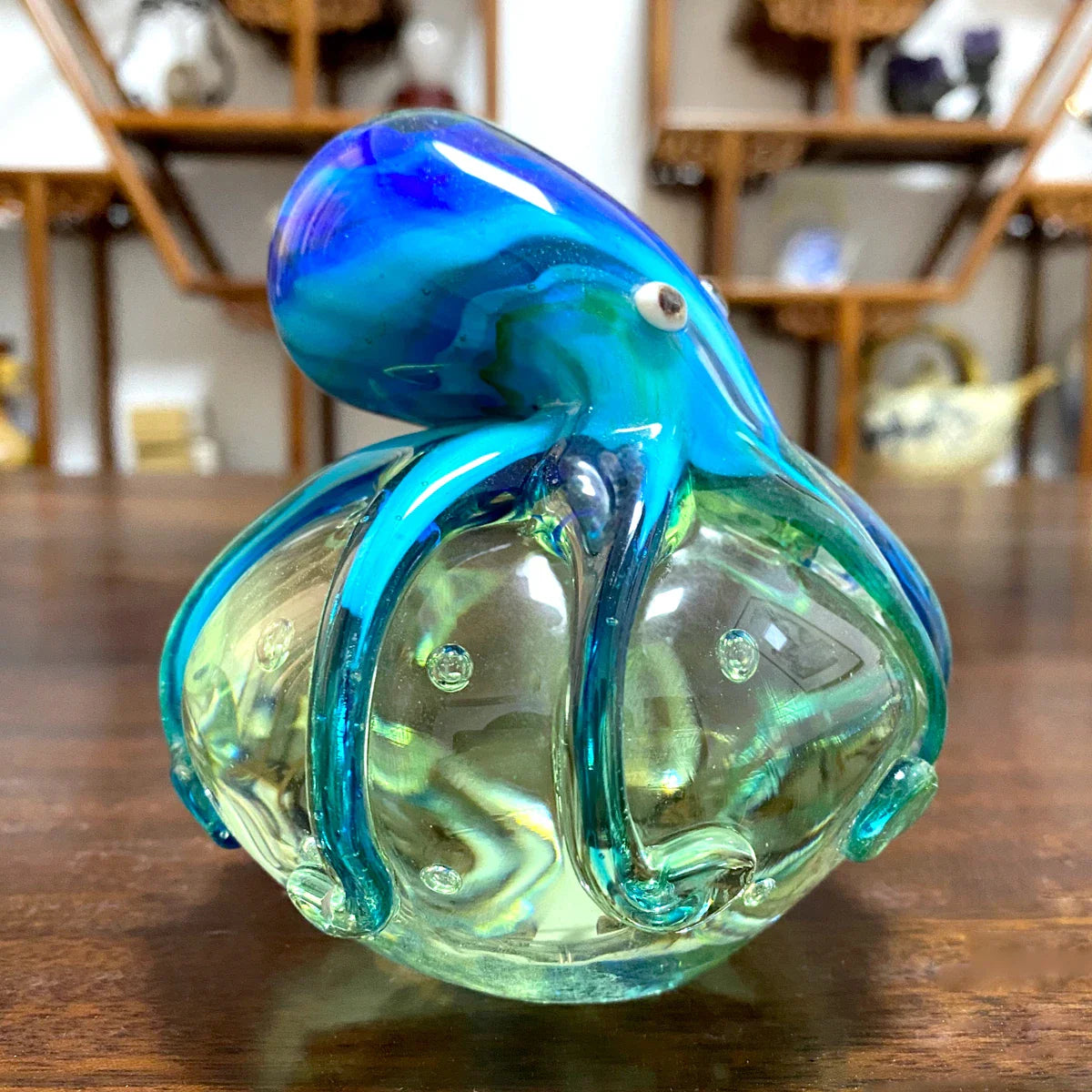 Afralia™ Marine Animal Glass Sculpture Figurine Collection for Home Decor Settings